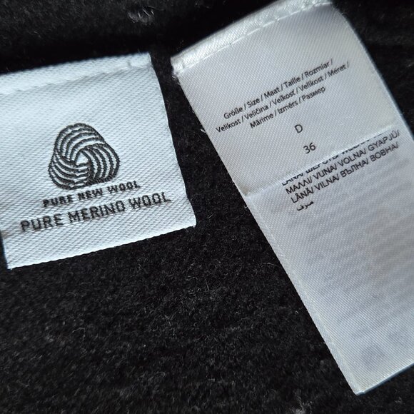 Christian Berg-Pure Wool Black Cardigan - Picture 3 of 3